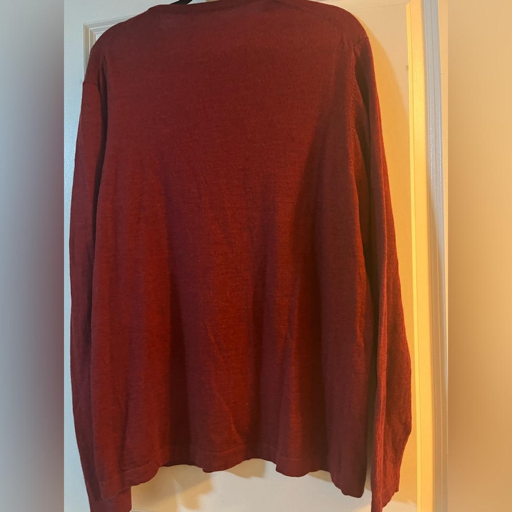 100% Italian Marino Wool Men’s Sweater - Picture 3 of 5